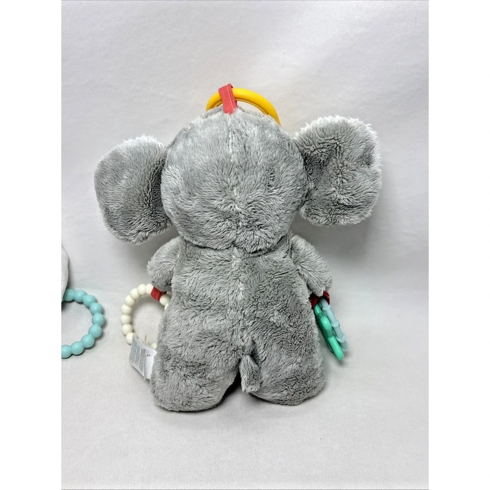 Carter's Bunny Elephant Plush Stuffed Animal W/ Teether Musical Squeak Rattle